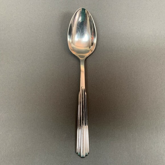 Kirk Stieff Parallel 1986 Stainless Steel Spoon Ribbed 6 1/4" - Picture 2 of 7